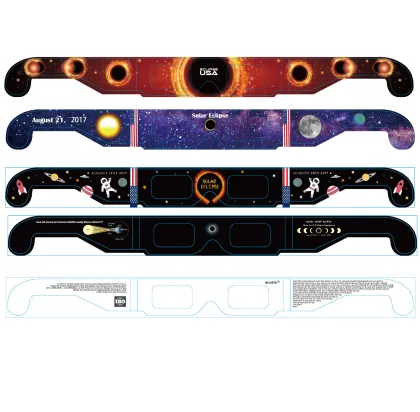 Customized Solar Eclipse Glasses with Printed Designs for 2024 Eclipse