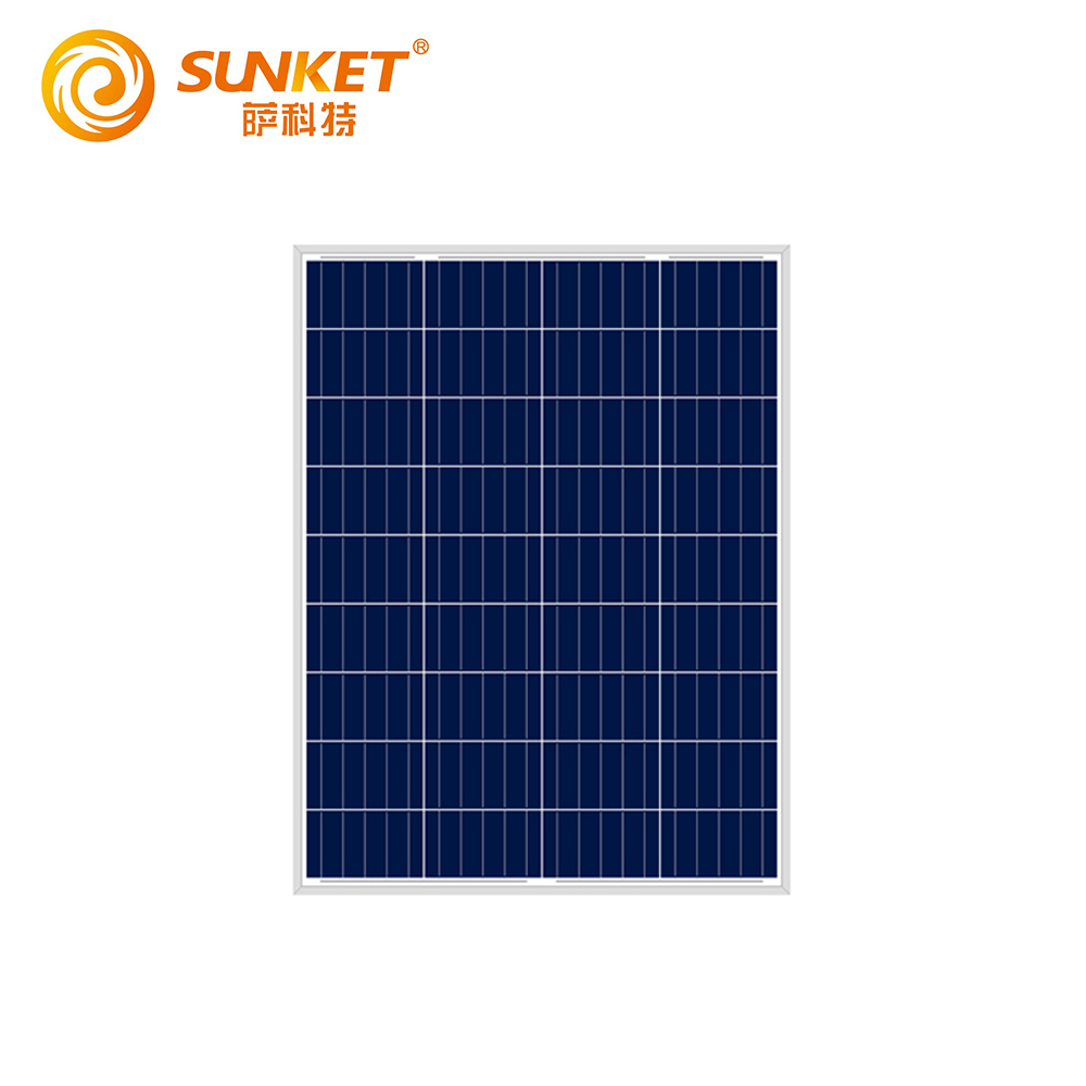 80W panel suria silikon polikristalin harga rendah