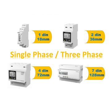 Medidor de energía multi funcional LCD de una sola fase 63A