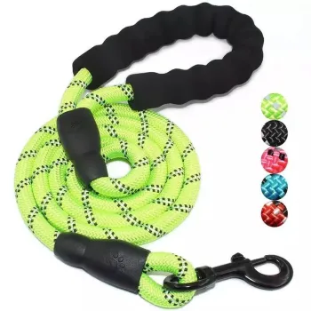 Custom Luxury Nylon Waterproof Dog Leashes with Rope for Hands-Free Walking
