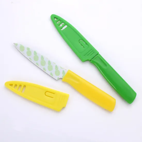 Set of 2 ceramic coating paring knife set