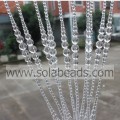 Drzewo ślubne 47MM i 14MM i 6MM Wire Crystal Plastic Beaded Garland Trim