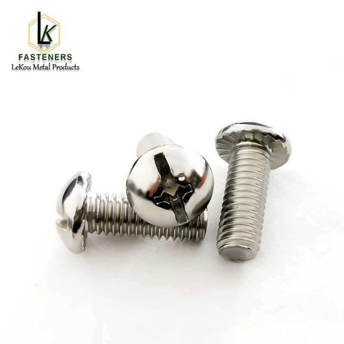 Камбінаваныя шрубы з квадратнай/шліцаванай/крыжападобнай галоўкай