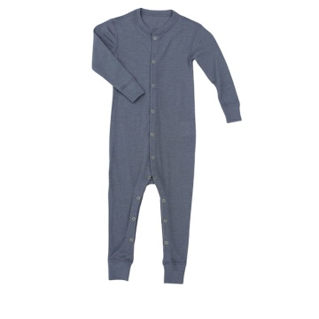 100% merino μαλλί μακρύ μανίκι απρόσκοπτο άνετο μωρό sleepwear sleepwear