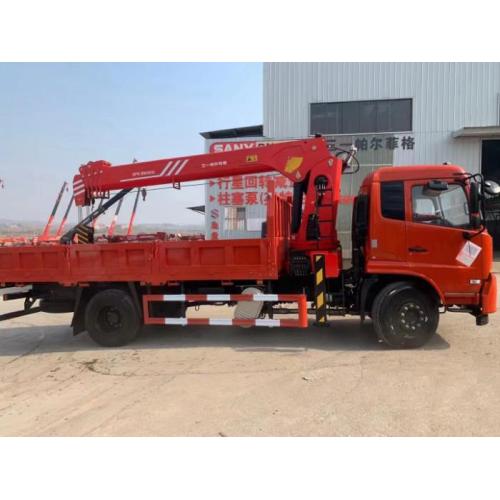 Dongfeng Lipat Boom Truck Crane untuk Pembinaan Bandar