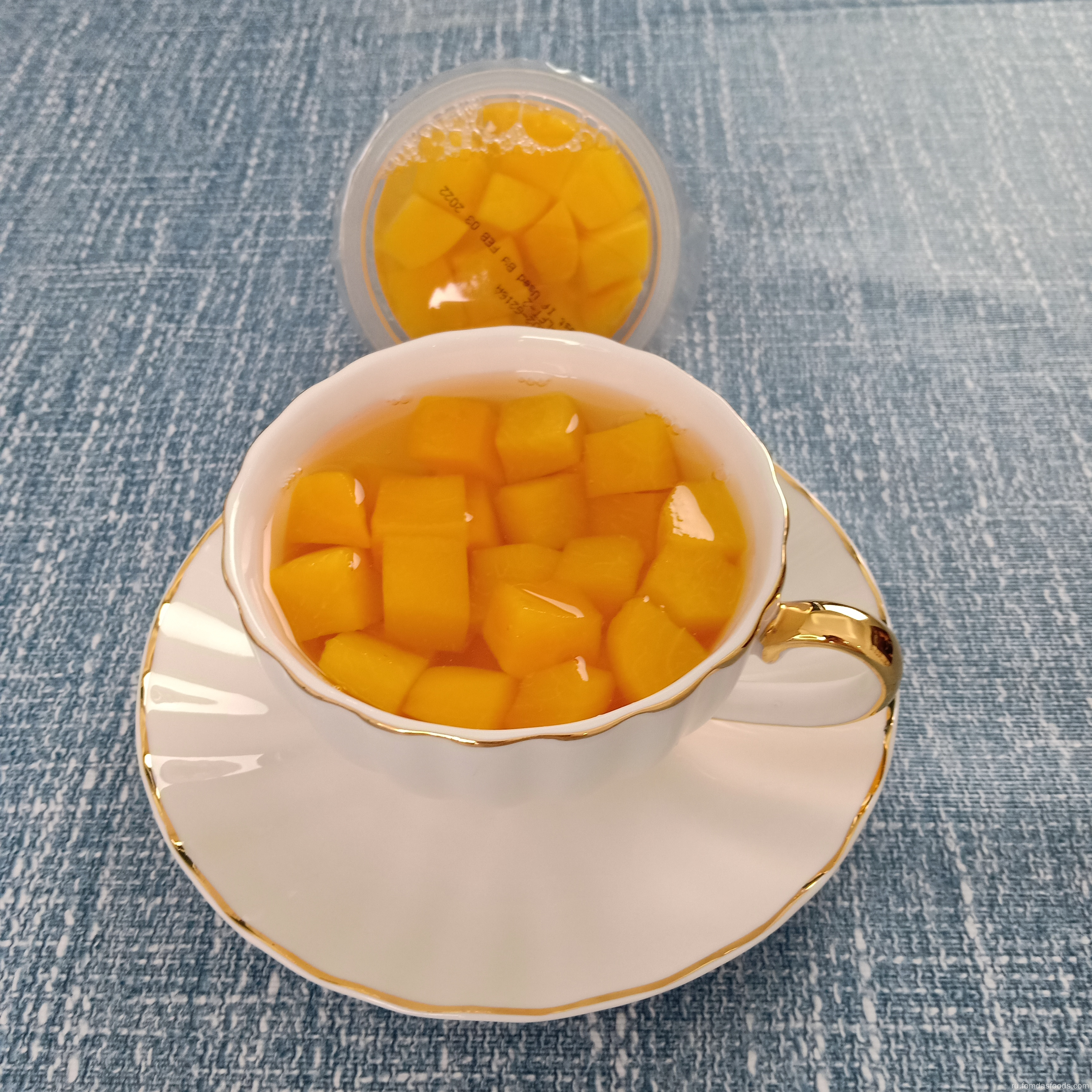24x4 унции желтых персиков в WGJ и лимонном соке