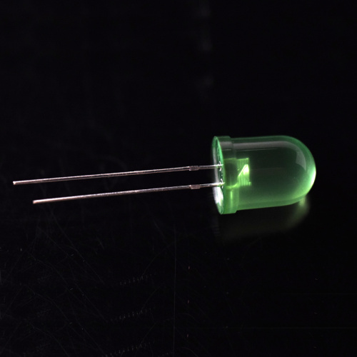 10mm Green LED with Diffused Lens 60 Degree