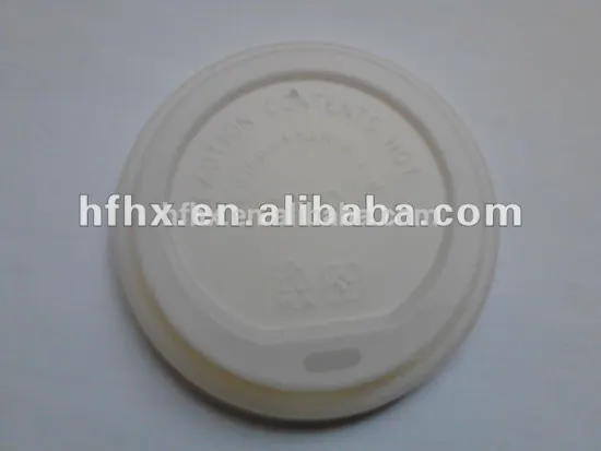 Hxin biodegradable top 80mm natural white PLA lid for paper cups