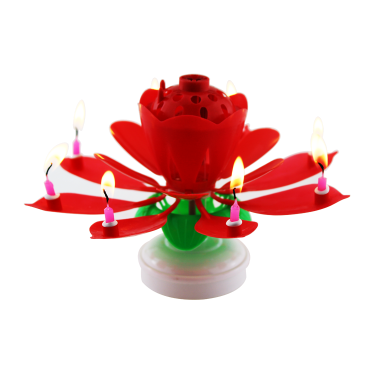 Wholesale huaming lotus magic birthday candle