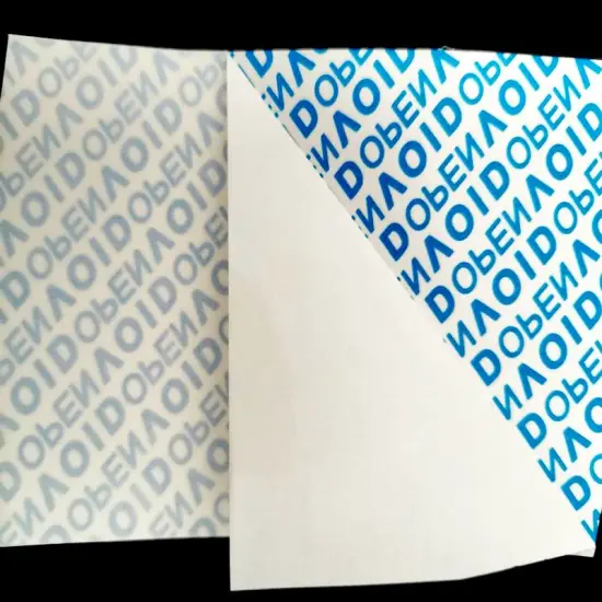 Coated Paper Chrome Paper VOID Label Material