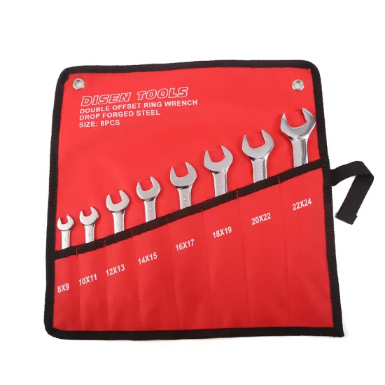 6/8/10/12 Pcs Stamped Open End Wrench Spanner Set