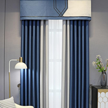 Two Colorway Blackout Curtains with Room Grommets and Plain Dye