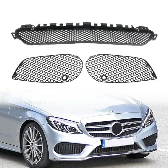 Black Front Bumper Vents for Mercedes-Benz C-Class W205 - Auto Body Parts