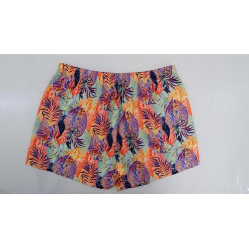 Lovely Beach Shorts Vintage leaf-printed men's beach pants Supplier