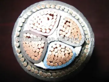 XLPE Insulated fine steel wire armoured electric cable (copper)