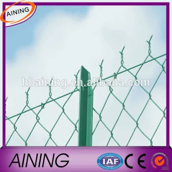 Chain link fence selvage knuckled/galvanized chain link mesh/chain link fence slats