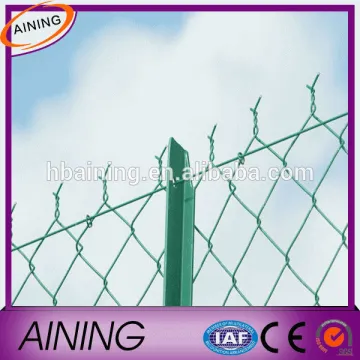Chain link fence selvage knuckled/galvanized chain link mesh/chain link fence slats