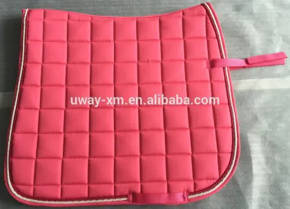 Customized pink color dressage saddle pad
