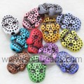 Nice 15*21MM Crystal Plastic Skull DIY Charm