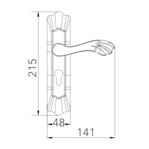 Замок дверного блокировки охраны нержавеющей стали