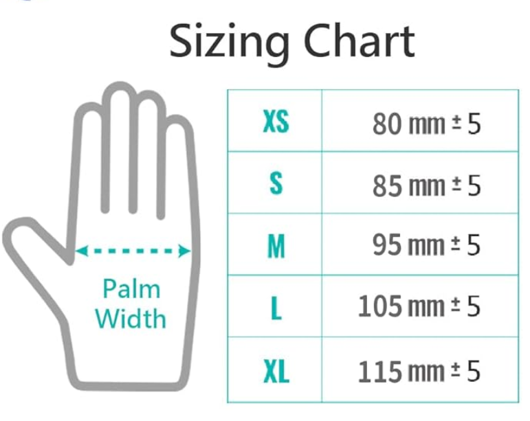 Gloves size option