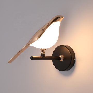 7W Changeable Bird LED Wall Lamp for Home Decoration