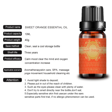 wholesale sweet orange essential oil diffuser Bulk 1oml