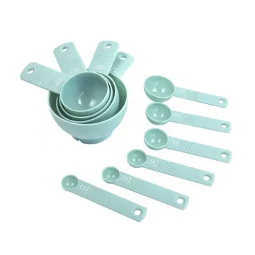10Pcs Plastic Baking Measuring Set: Cups and Spoons