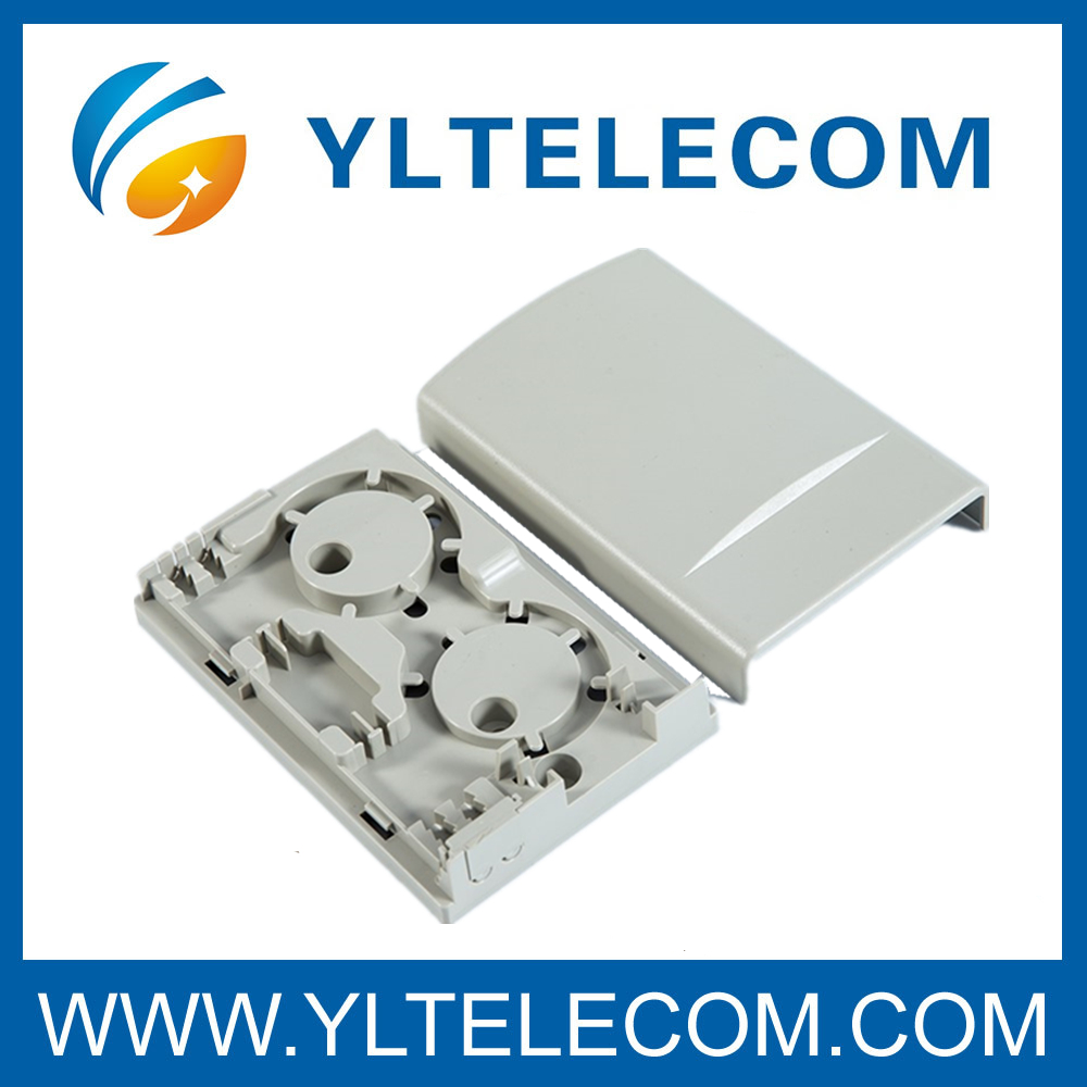 Wall Mounted Indoor Plastic 2 Core FTTH Box