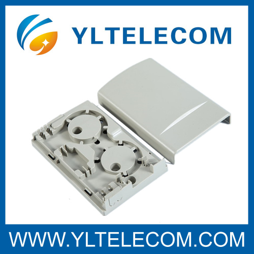 Wall Mounted Indoor Plastic 2 Core FTTH Box