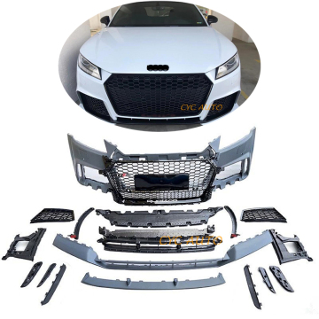 TTRS PP Material vordere Stoßstange mit Kühlergrill für Audi TT MK3 Bodykit 2015-2018