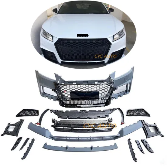 TTRS PP Material Front Bumper with Grille for Audi TT MK3 Bodykit 2015-2018