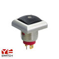 Plástico LED Interruptor de botón de 12 mm de 12 mm