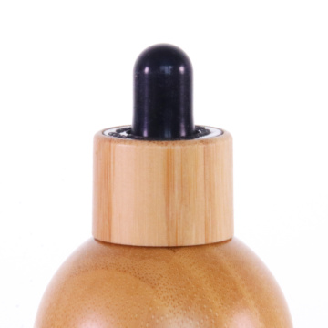 Botella de gotero de bambú para aceite esencial