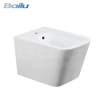 Modern Square Ceramic Wall Hung Bidet Toilet