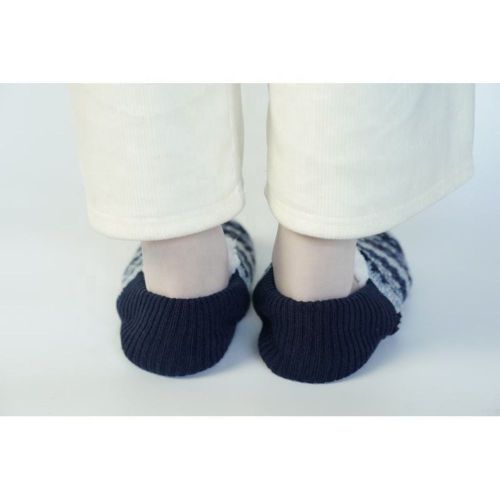 China Women Cable Knitted Ballerina House Slippers Supplier