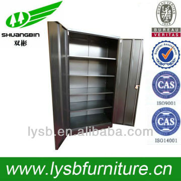 With muti shelves steel tall storage cabinets with doors