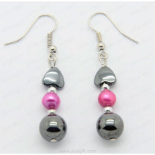 fashion hematite natural pearl earring