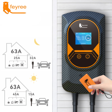 Feyree DLB Type2 OCPP 32A Load Balance EVSE Wallbox - 11KW/22KW EV Fast Charging Station with APP Function