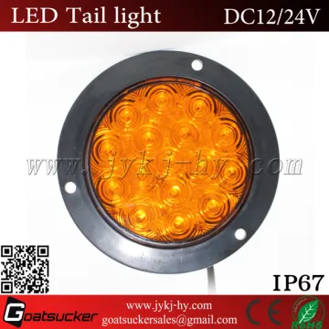 2017 12V 24V round Pmma lens dump truck LED tail lights