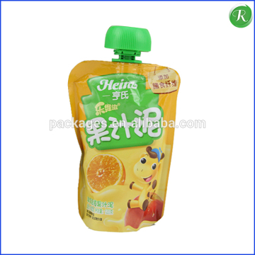 Alibaba China Printed Stand Up Spout Pouch For Baby Food