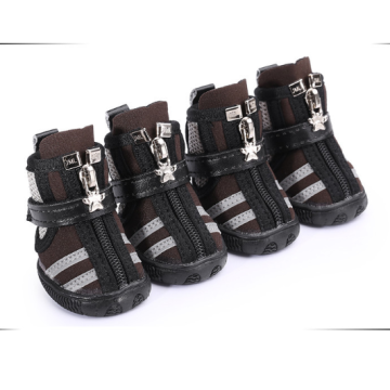 Bottes de chien durables en cuir PU