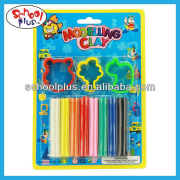 9 colors non-toxic modeling clay packed in blister card