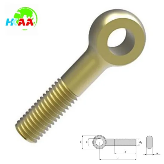 Custom cnc machined steel swing bolts, zinc plated eye swing bolt lock