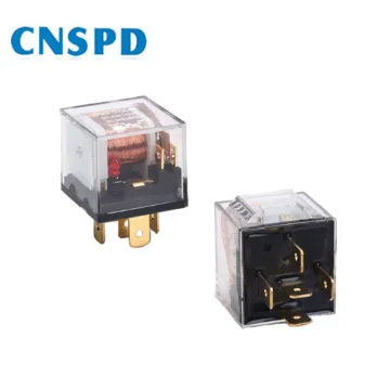 Transparent 12V 40A 5 Pin Auto Relay with LED Lamp