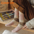 Мягкие женские хлопковые носки пастельных тонов до щиколотки