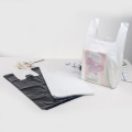 Eco-Friendly T Shirt W Cut/ U Cut Black PE Shopping Plastic Bag for Grocery