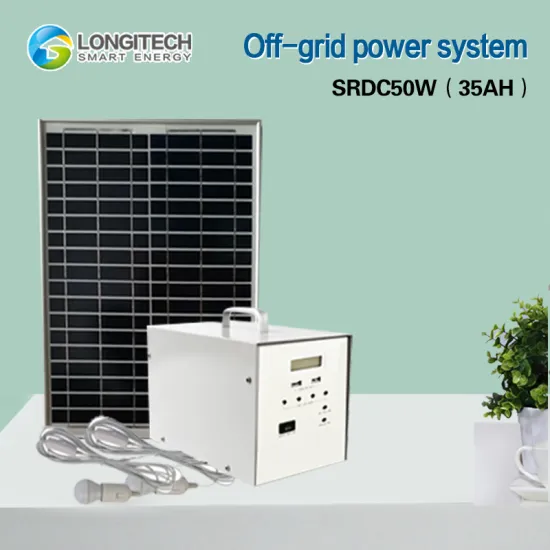 off-Grid Home Solar Power System Solar Energy System Househoud Power System 50W/35ah DC Lithium