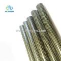 3K colored carbon aramid fiber tube pipe