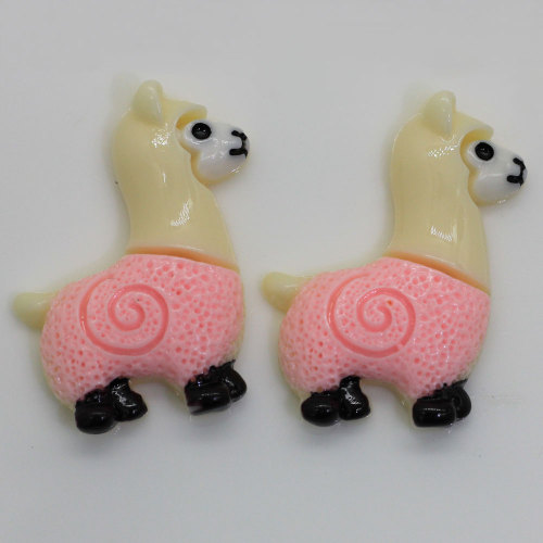 Popular Mini Alpaca Shaped Resin Charms For DIY Toy Decoration Beads Slime Kids Bedroom Ornaments Phone Decor